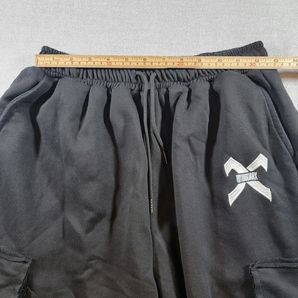 11BYBBS DARK Cargo Shorts Mens Medium Black Excellent Techwear Streetwear Goth